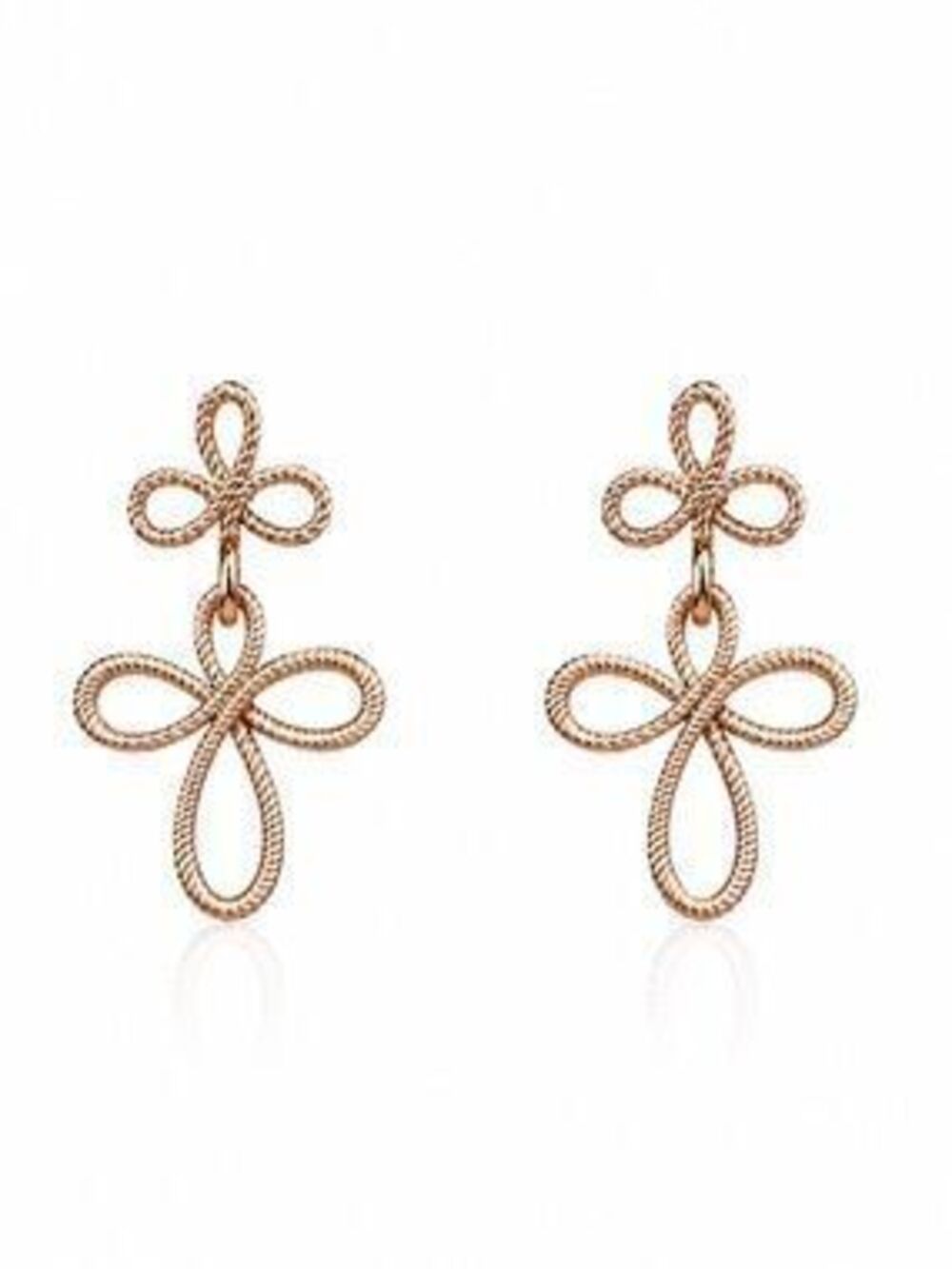 Elegant Gold Floral Drop Earrings ??